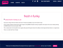 Tablet Screenshot of freshnfunky.shoobs.com