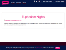 Tablet Screenshot of euphoriomnighclubandbar.shoobs.com