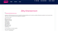 Desktop Screenshot of 2shyentertainment.shoobs.com