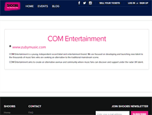 Tablet Screenshot of comentertainment.shoobs.com