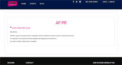 Desktop Screenshot of afpr.shoobs.com