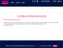 Tablet Screenshot of limitlessents.shoobs.com