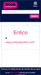 Mobile Screenshot of enticeparties.shoobs.com